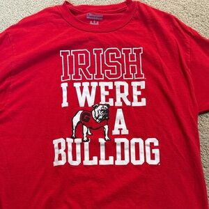 Champion Red Bulldog Graphic Tee